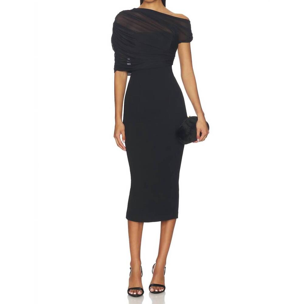 NEW SER.O.YA selma midi dress in black - Picture 1 of 3
